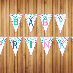 Baby Sprinkle Banner- Printable Banner DIY- Instant Download