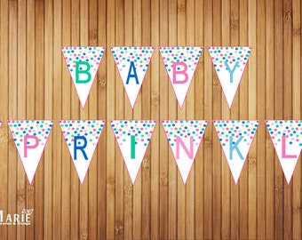 Baby Sprinkle Banner- Printable Banner DIY- Instant Download