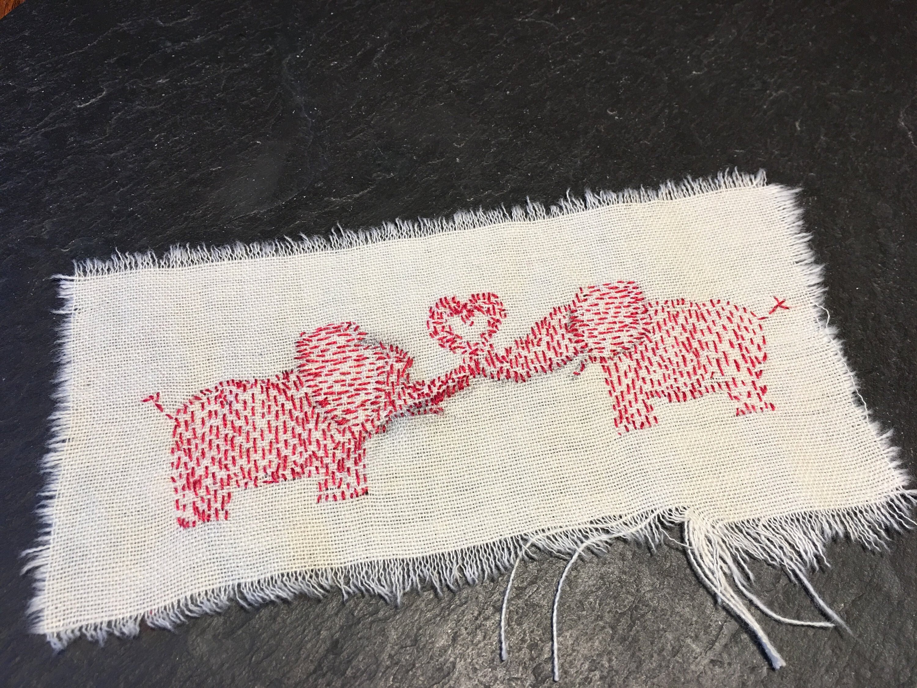 Wanted to share my Mom's latest slow stitch art work. Hope you like it! All  done on fabric with needle and silk embroidery thread : r/Embroidery
