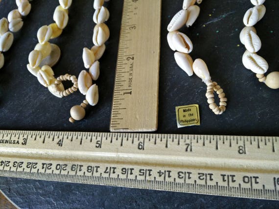 1 NOS VTG cowrie shell bead lei bracelet Mermaid … - image 3