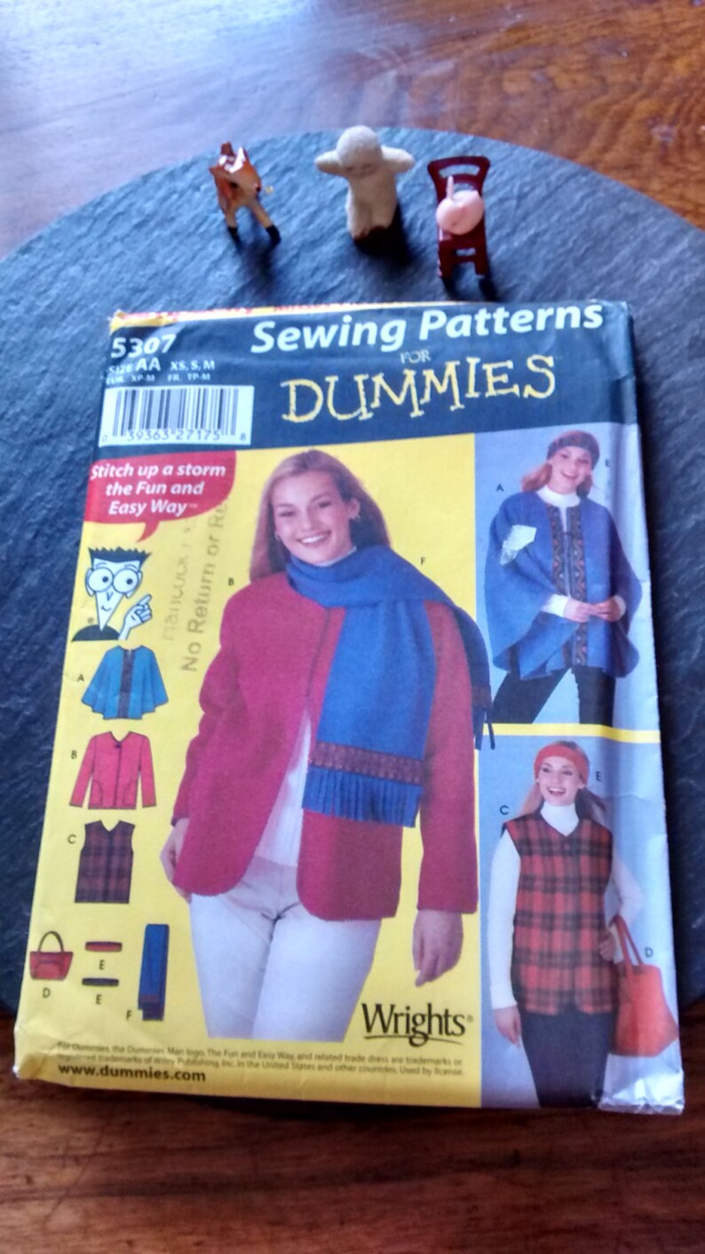 UNCUT Sewing Patterns for Dummies Simplicity 5307 Easy Etsy