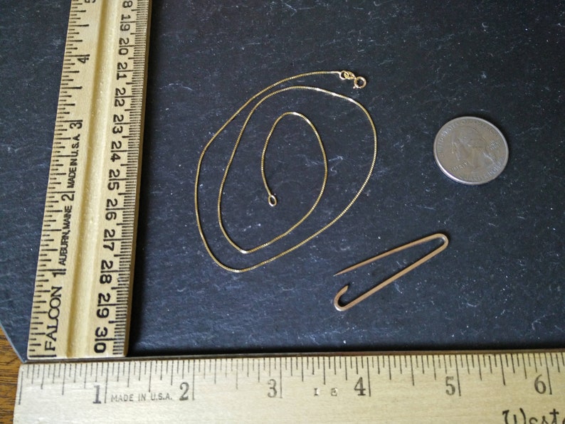 SALE CHOOSE 1 VTG 14k yellow gold Italian box chain vintage16