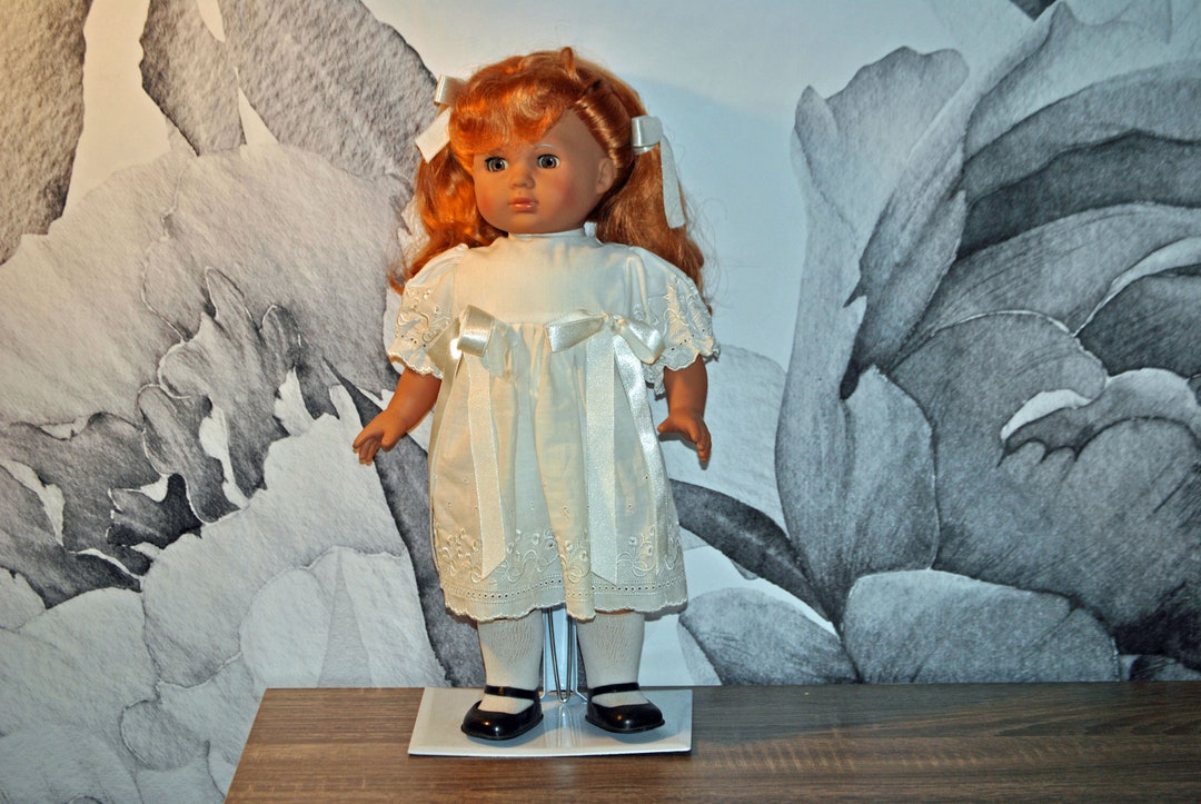 LISSI Doll-1986-west Germany-with Stand-red Hair-white Accessories - Etsy