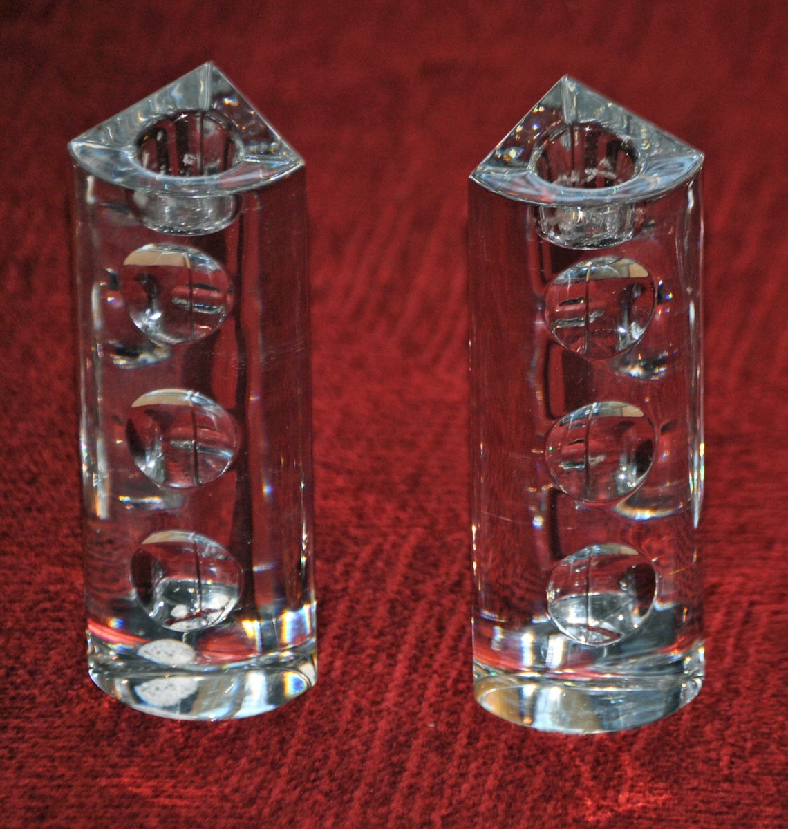 2 LENOX Candle HoldersOVATIONSCrystal Moonlight Etsy