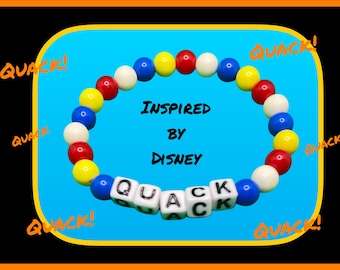 Inspired by Disney - Mickey and Friends - bracelet - Donald, Daisy, Goofy, Minnie, Pluto, Mickey - Christmas, Birthday, Vacation, Cruise