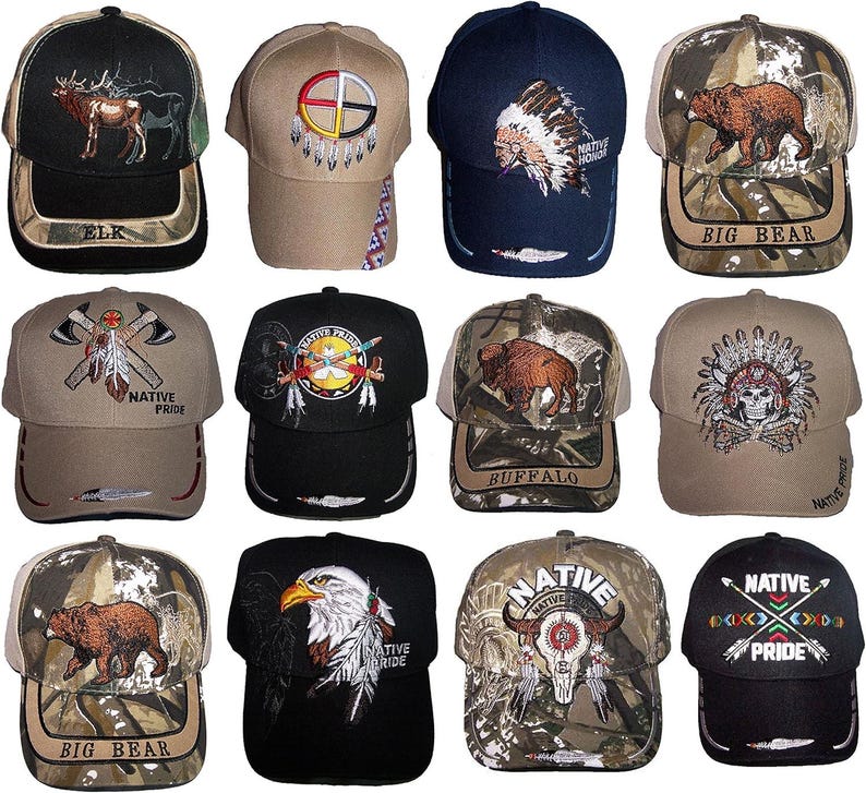 Native Ball Caps Native Pride Embroidered Baseball Caps. - Etsy