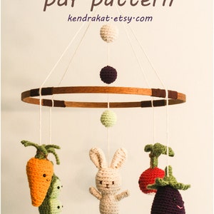 Little Veggie Baby Mobile Crochet Pattern image 1