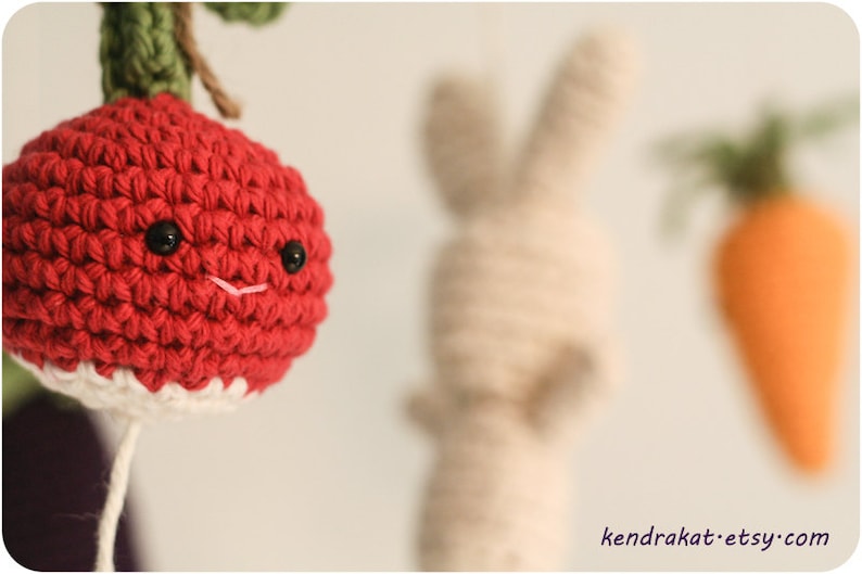Little Veggie Baby Mobile Crochet Pattern image 3