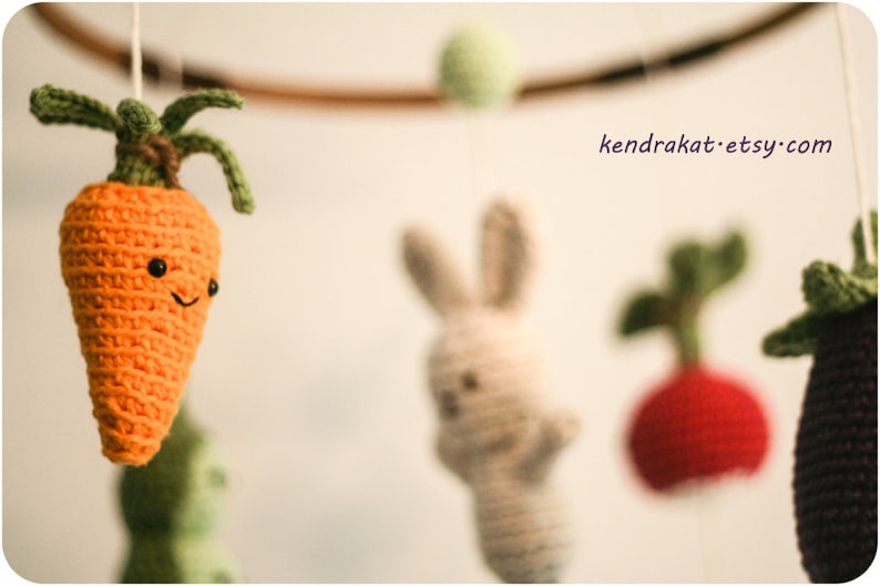 Little Veggie Baby Mobile Crochet Pattern image 4