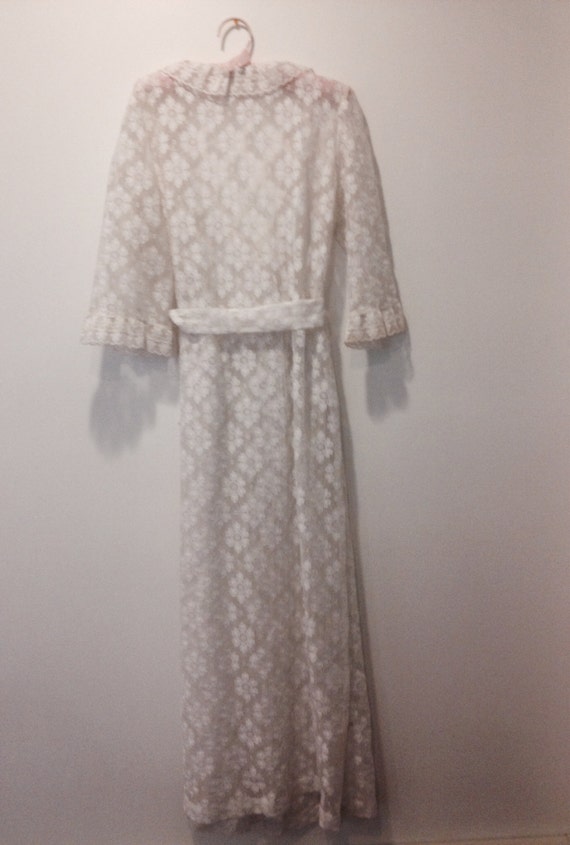 70s Christian Dior Floral Lace Kimono // Robe Size Medium - Etsy  