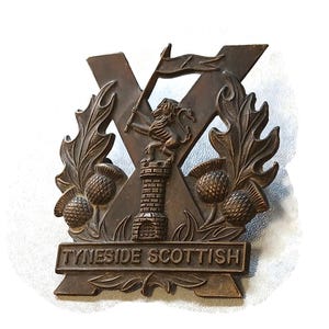 Militär Mütze Abzeichen Tyneside Schotte