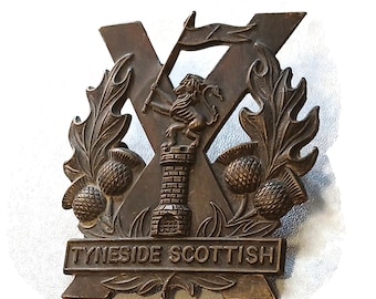 Militär Mütze Abzeichen Tyneside Schotte