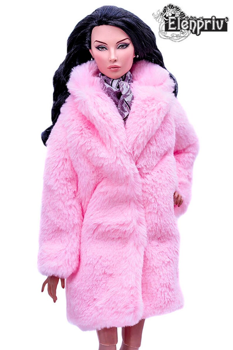 ELENPRIV pink faux fur coat with full lining Choose size Etsy