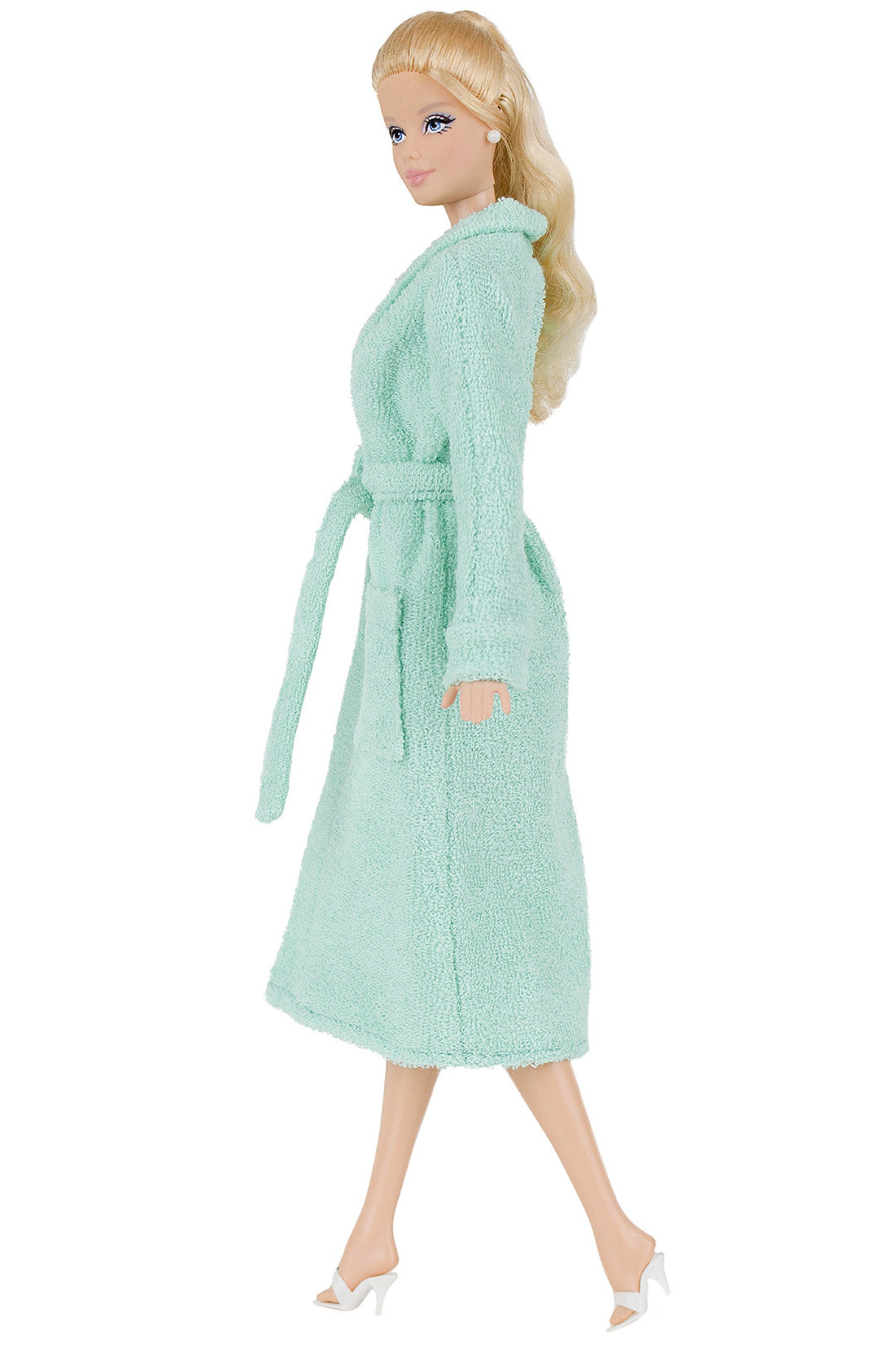 ELENPRIV FA024 Mint Bathrobe With Belt for Barbie Pivotal Etsy