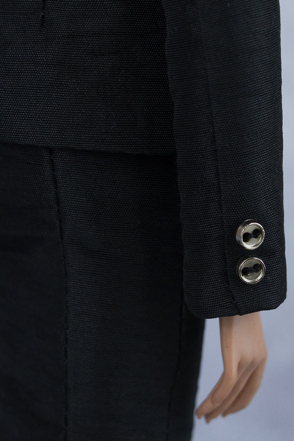 Black taffeta jacket w/lining Choose size Fashion royalty Etsy