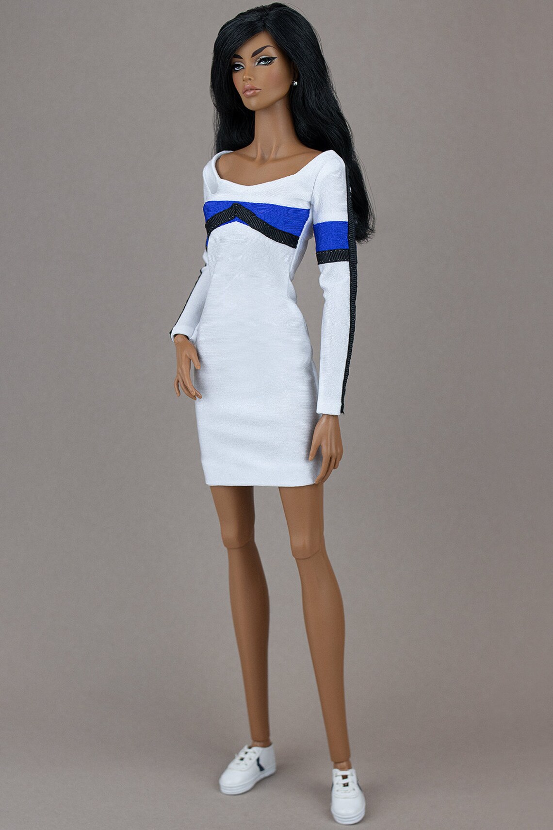 White Sporty Mini Dress choose Size Fashion Royalty FR16