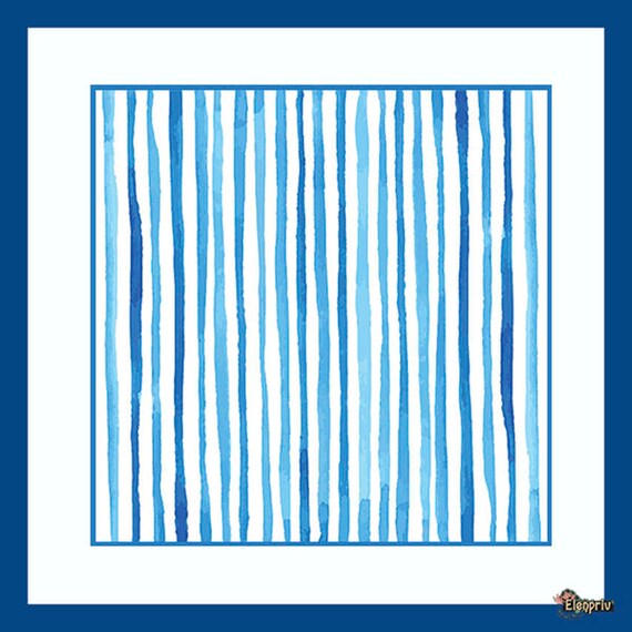 ELENPRIV blue /& white stripes printed silk headscarf #2 Fashion Royalty FR2 doll