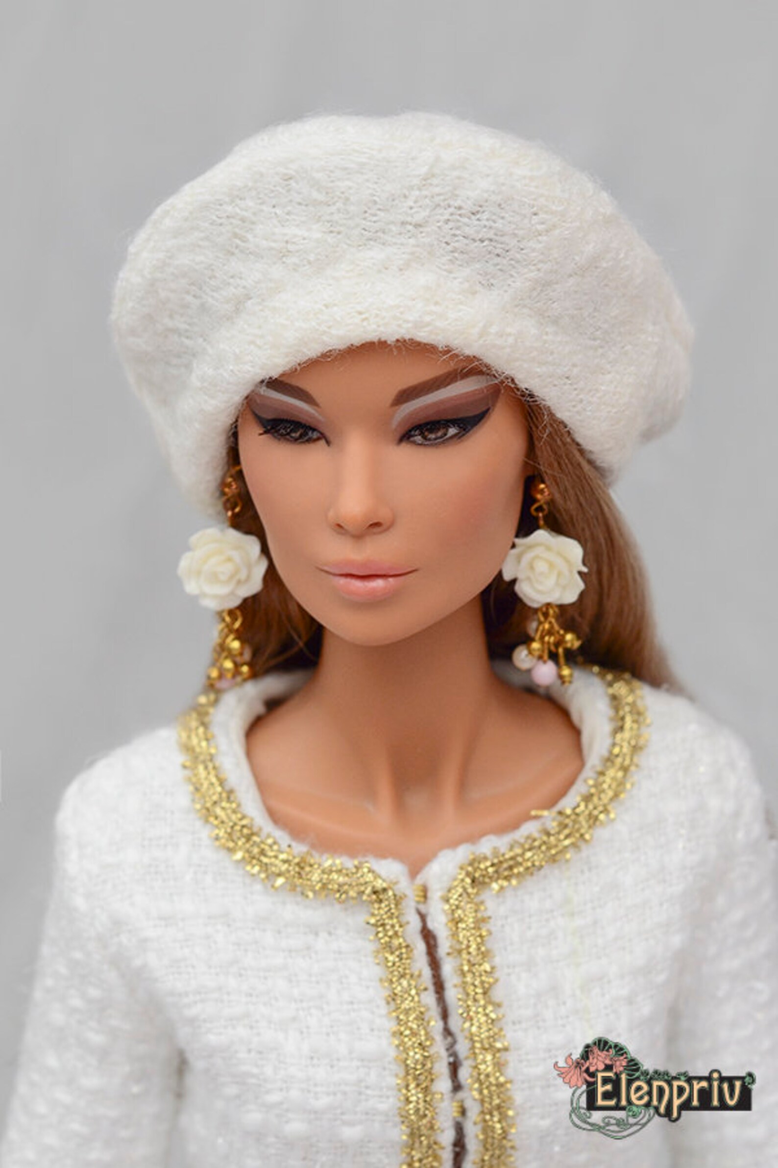 Ivory wool beret Choose size Fashion royalty FR16 Sybarite Etsy