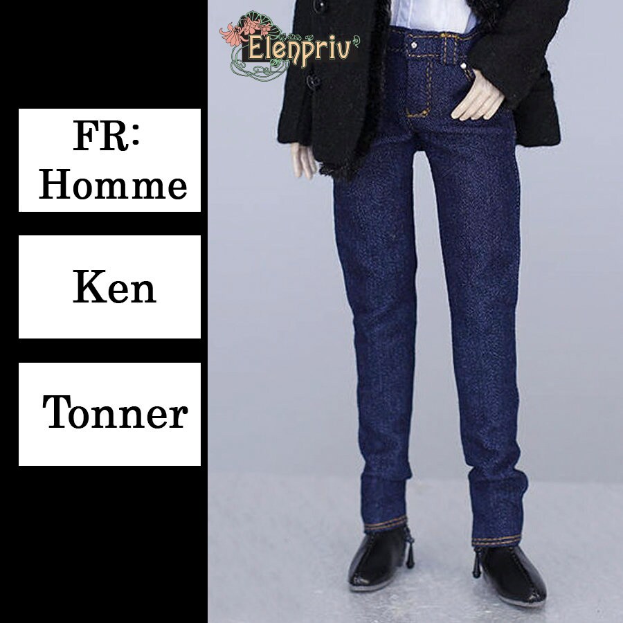 Jeans navy denim pants {Choose size} 16" Tonner Homme Matt O'…
