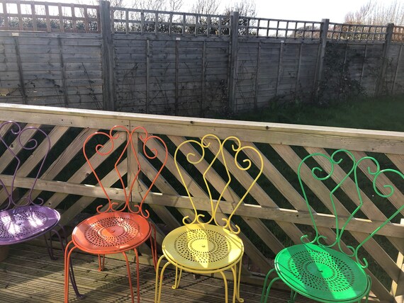 Now Sold French Antique Cast Iron Patio Shabby Chic Bistro Now Sold French Antique Cast Iron, Painting Cast Iron Outdoor Furniture