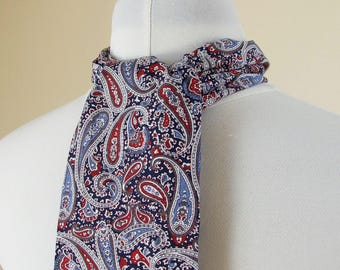 Mens TOOTAL Red Paisley Scarf - 1960s British Mod Style! - Etsy UK