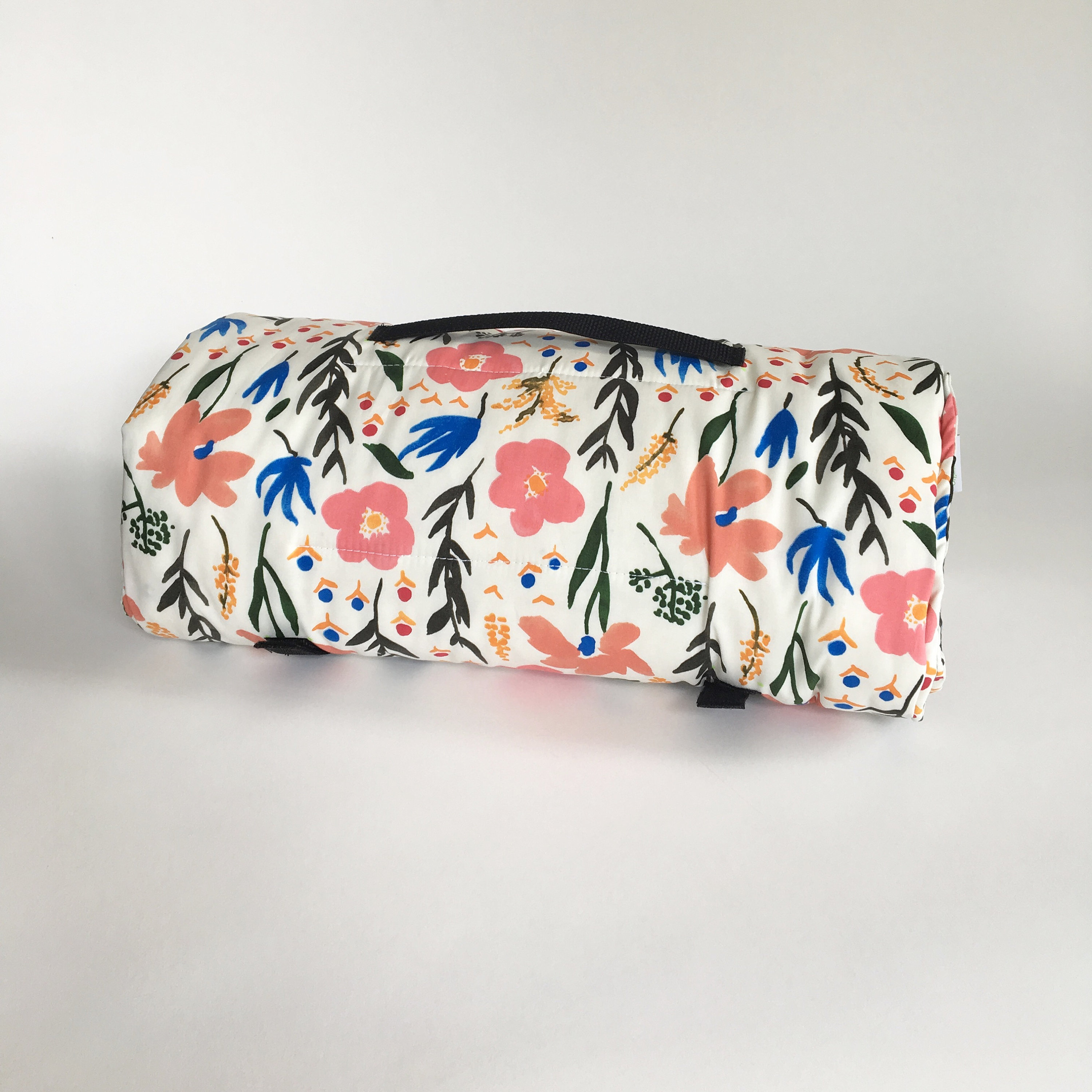 Organic Nap Mat Flower Garden with Attached Organic Blanket and Organic