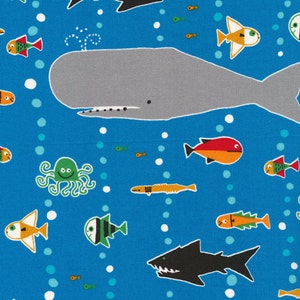 Organic Toddler Comforter/Baby Play Mat Ocean Life image 3