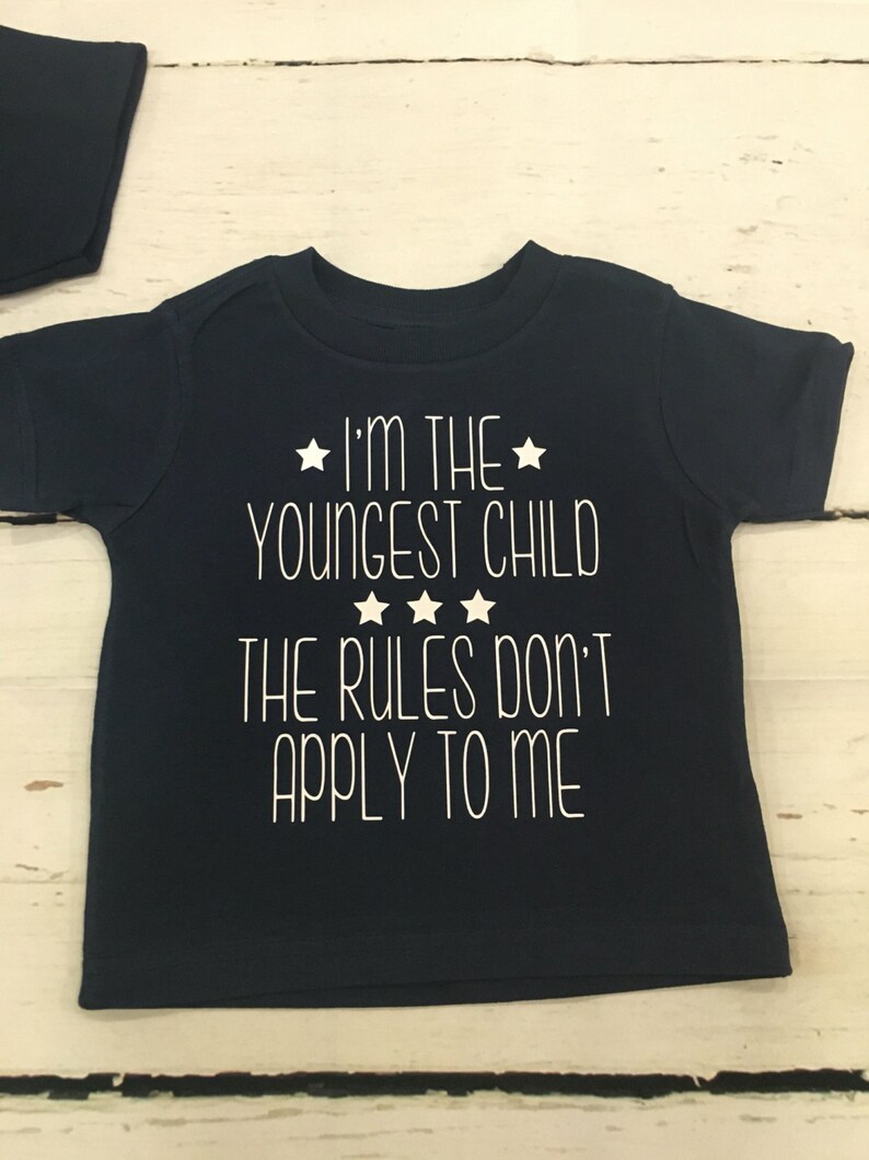 Oldest Middle and youngest rules shirts | Etsy