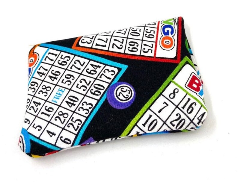 Bingo Fabric Card Holder Bingo Bag Gift Credit Card Case Etsy