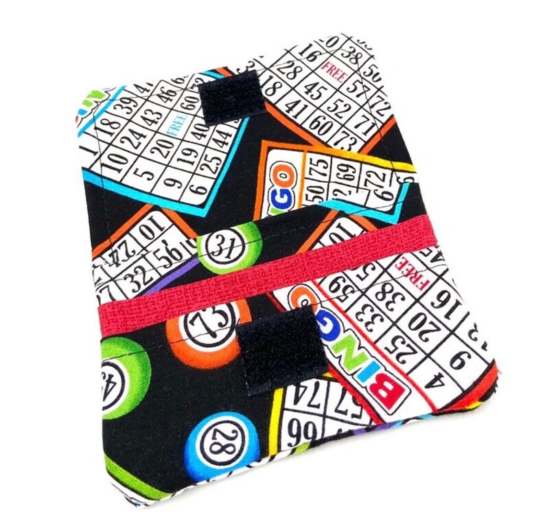 Bingo Fabric Card Holder Bingo Bag Gift Credit Card Case Etsy