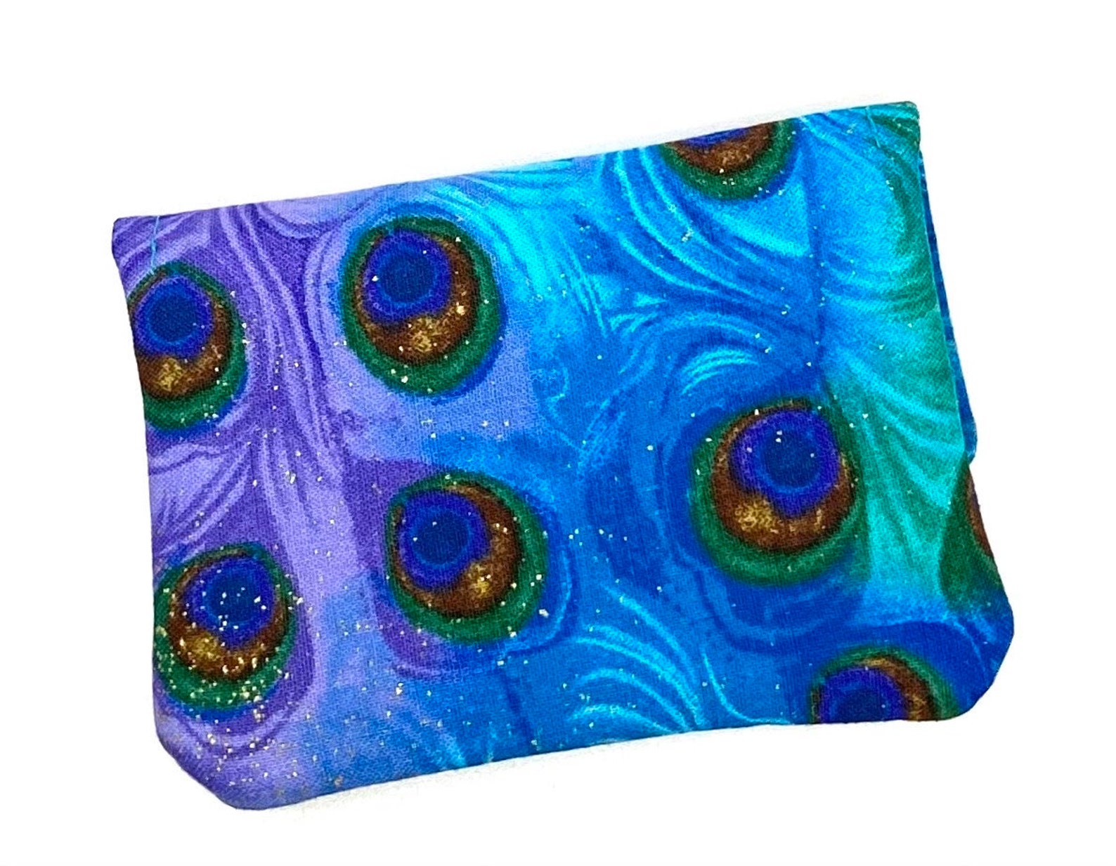 Peacock Embossed Wallet - Turquoise