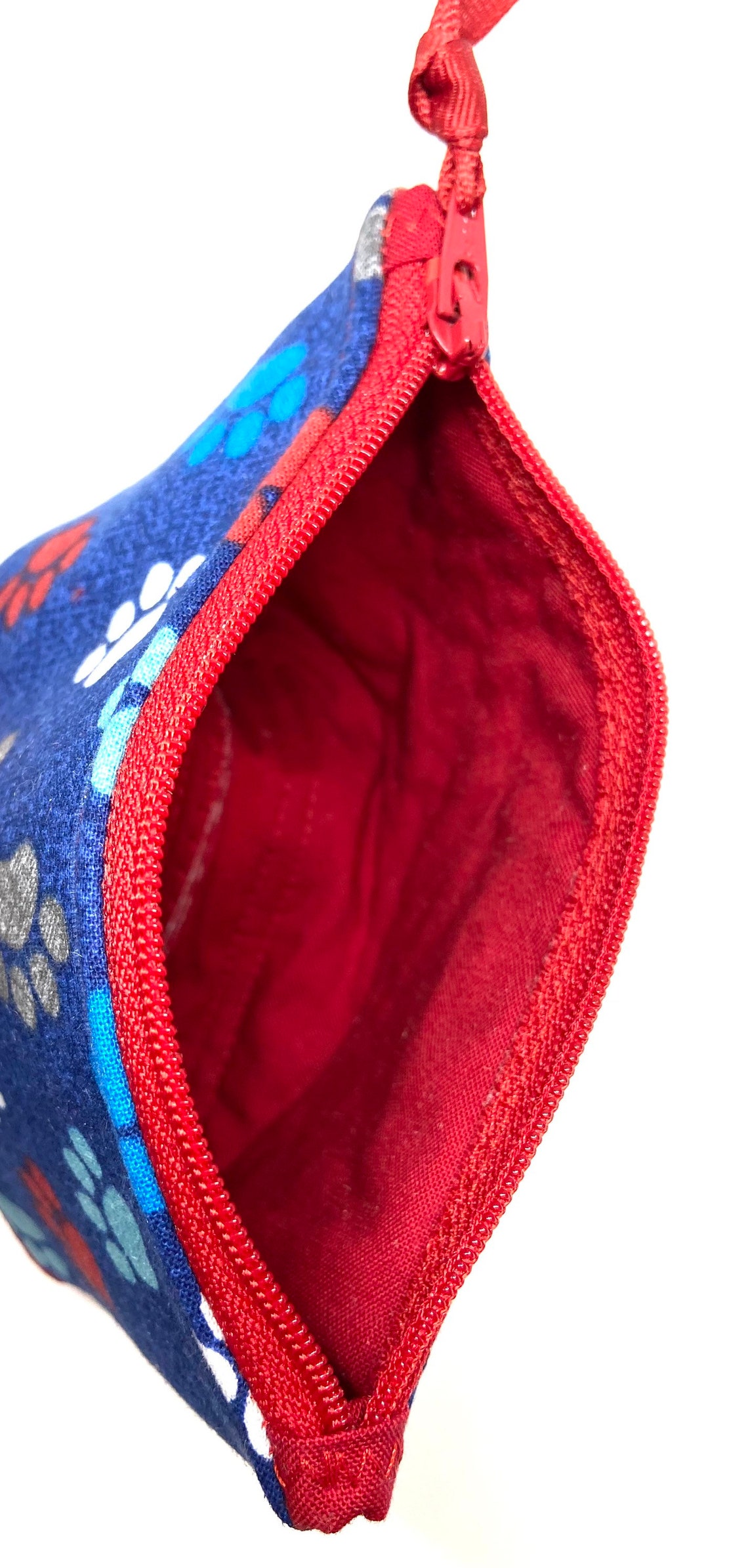 Paw Print Fabric Zipper Coin Purse Handmade Animal Lovers Etsy