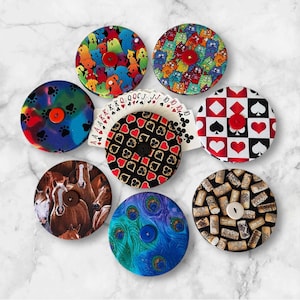 Fabric Playing Card Holder, Choices for Kids and Seniors-Cats, Dogs, Wine Corks, Deck of Cards