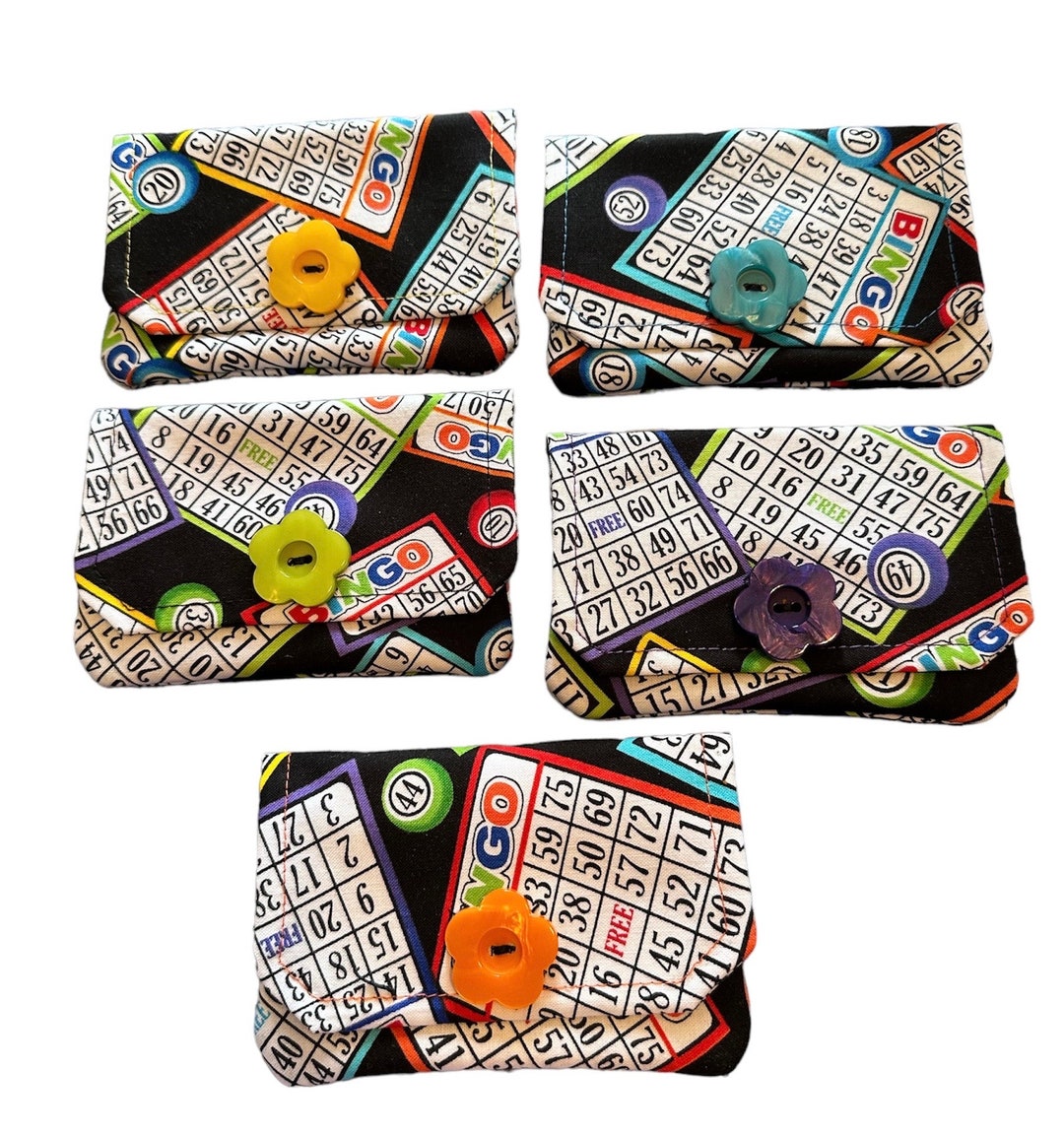 Bingo Card Holder Wallet, Bingo Gift, Bingo Money Holder, Pocket Wallet
