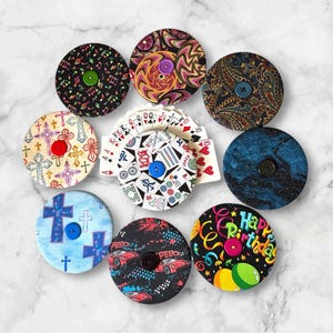 Playing Card Holders, Fabric Card Organizer, Mahjong, Religious Cross, Speedy Card, Happy Birthday, Ready to Ship,