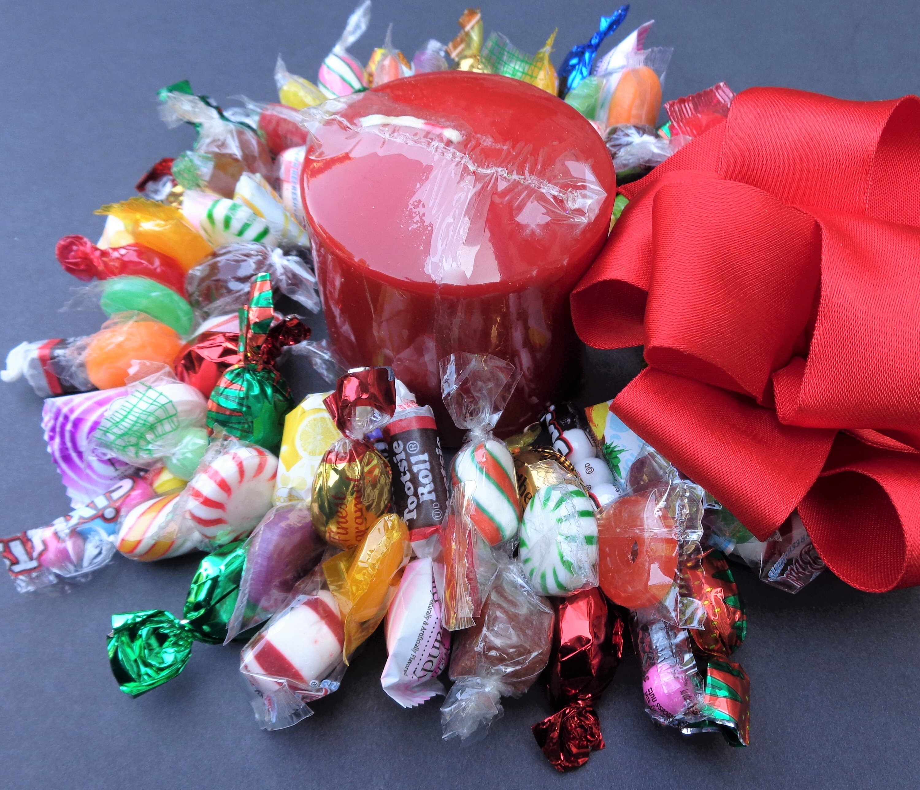 Mixed Hard Candy Wreath Food Gifts Client Etsy