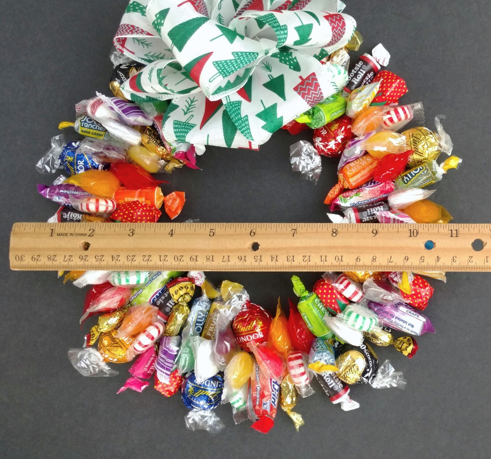 Hard Candy Wreath With Chocolate Truffles Mixed Etsy