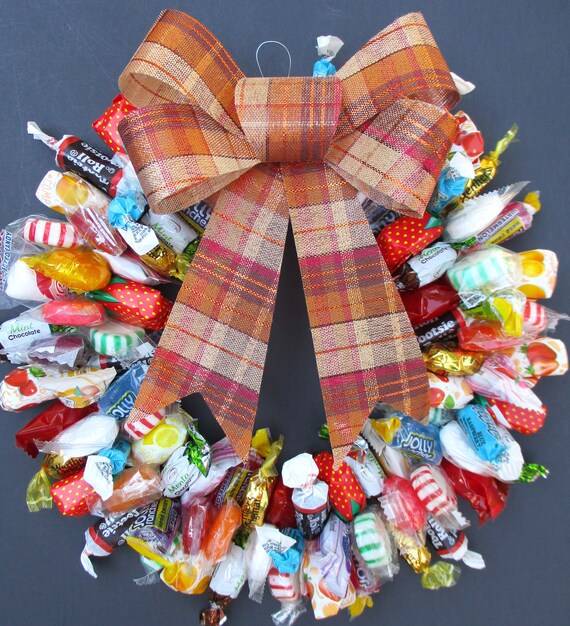 Mixed Hard Candy Wreath Etsy