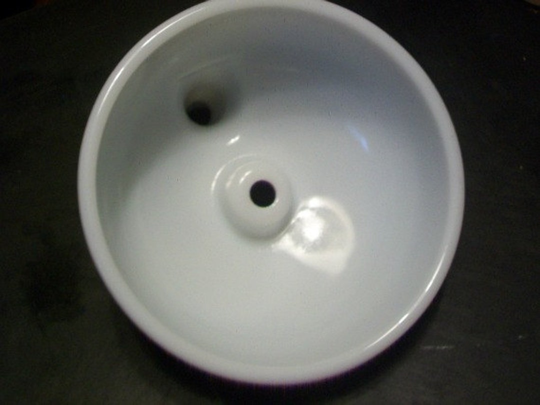 Milk Glass Stand up Mixer Juicer Bowl Etsy