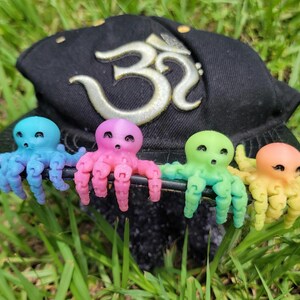 Mini Glow in the Dark Octopus Hat Pins image 3