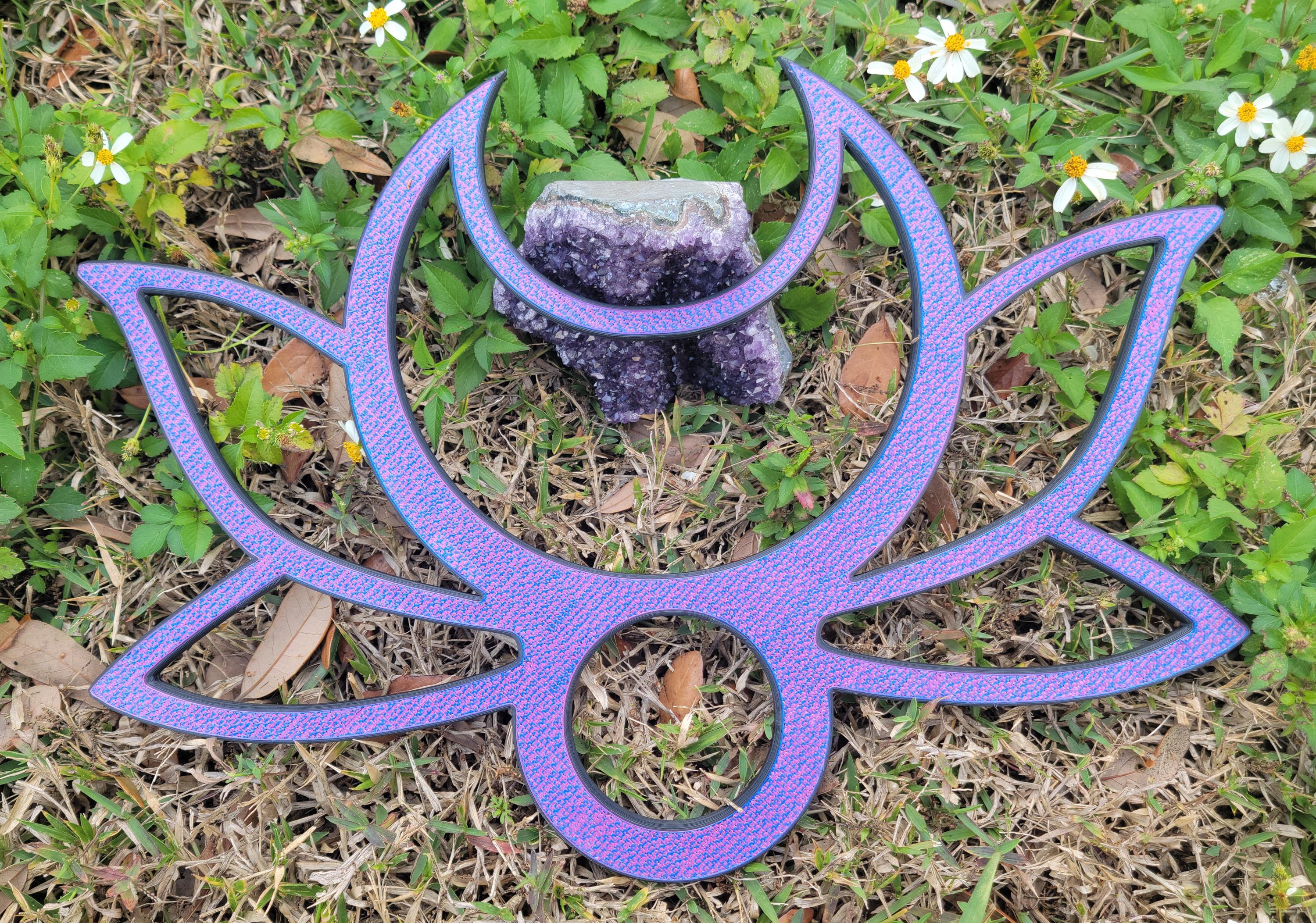 Moon Lotus Day Flow Fans - Practice Fire Fans for Dance & Movement Arts