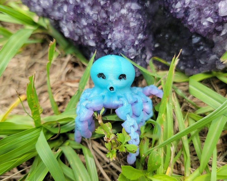 Mini Glow in the Dark Octopus Hat Pins image 7