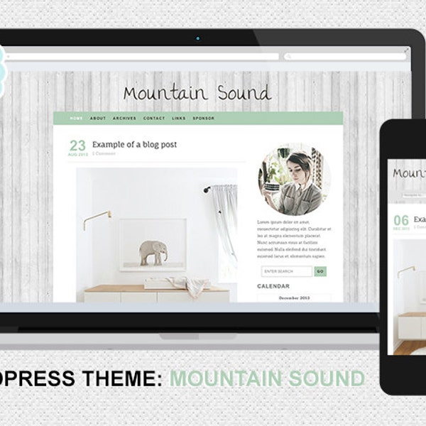 Simple WP Theme - Mountain Sound (Wordpress)