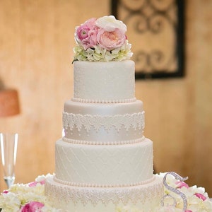 Fake Wedding Cake, Four Tier Fondant Wedding Cake, Fake Wedding Cake &quot;The Cassiopeia&quot;