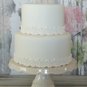 Two Tier Fondant Wedding Cake, Fake Wedding Cake, Faux Wedding Cake, Faux Cake