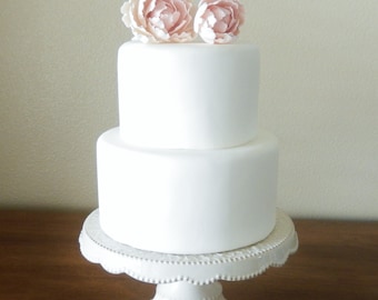 Two Tier Fondant Wedding Cake, Fake Wedding Cake, Faux Wedding Cake, Faux Cake