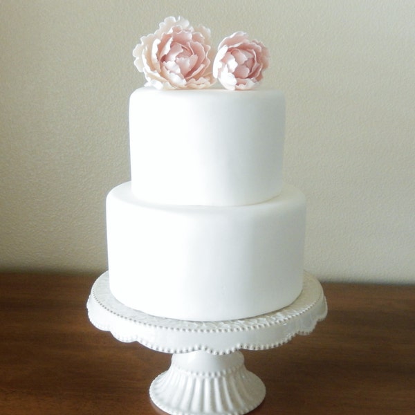 Two Tier Fondant Wedding Cake, Fake Wedding Cake, Faux Wedding Cake, Faux Cake