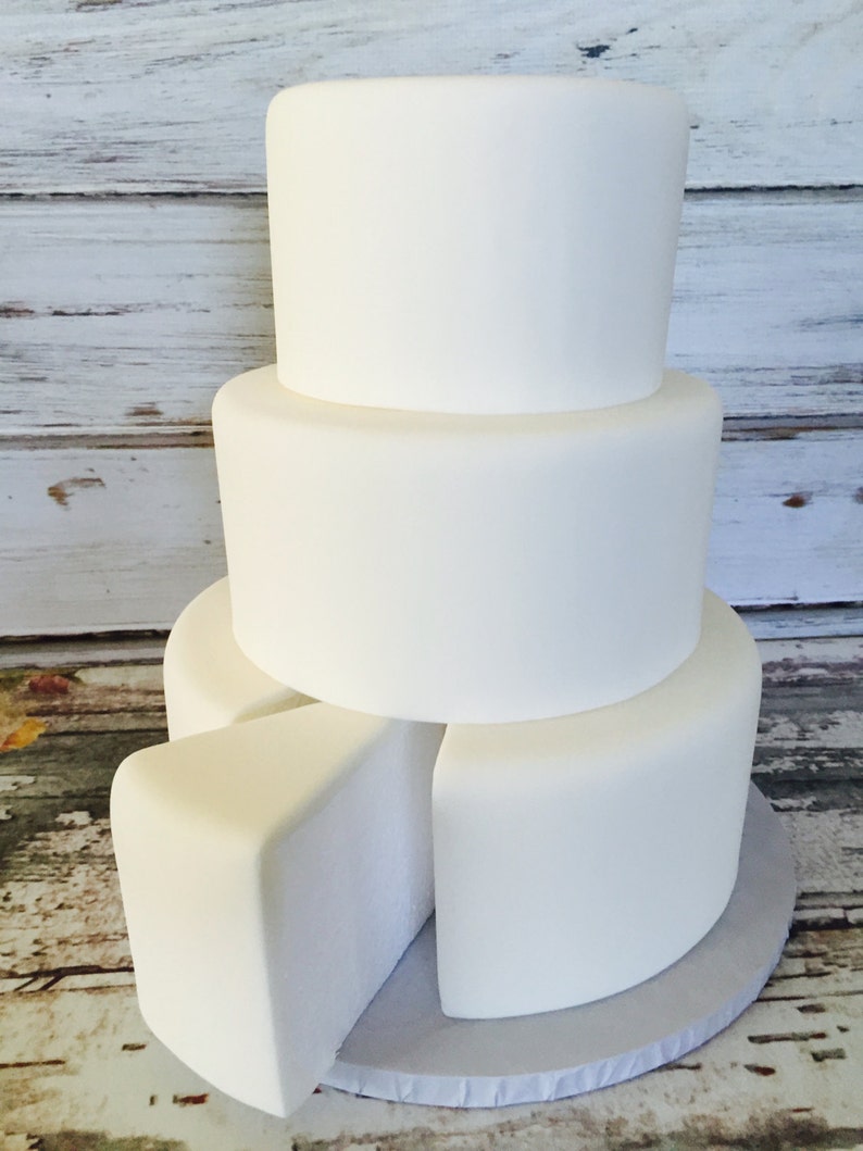 Fake Wedding Cake Fondant Wedding Cake Fake Cake Faux Cake Etsy