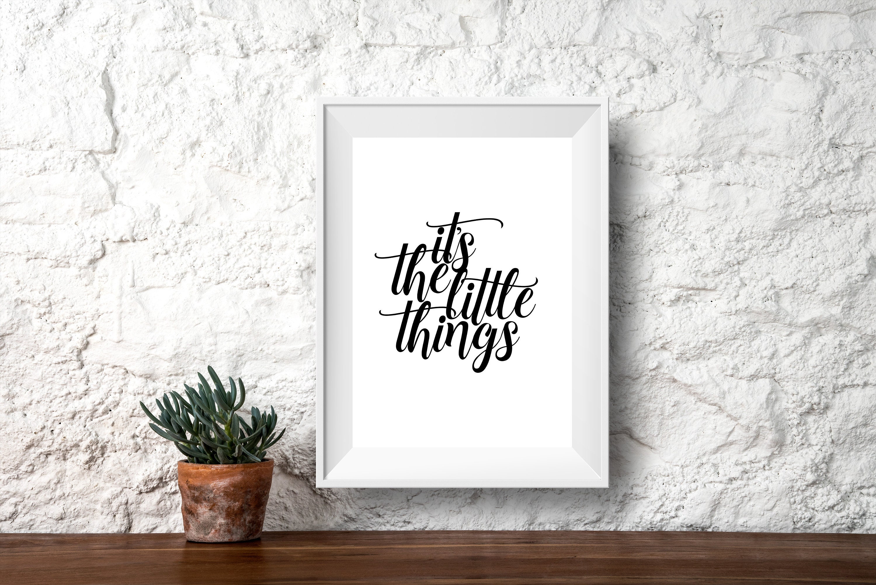 Its the Little Things Typography Digital Art Print - Etsy