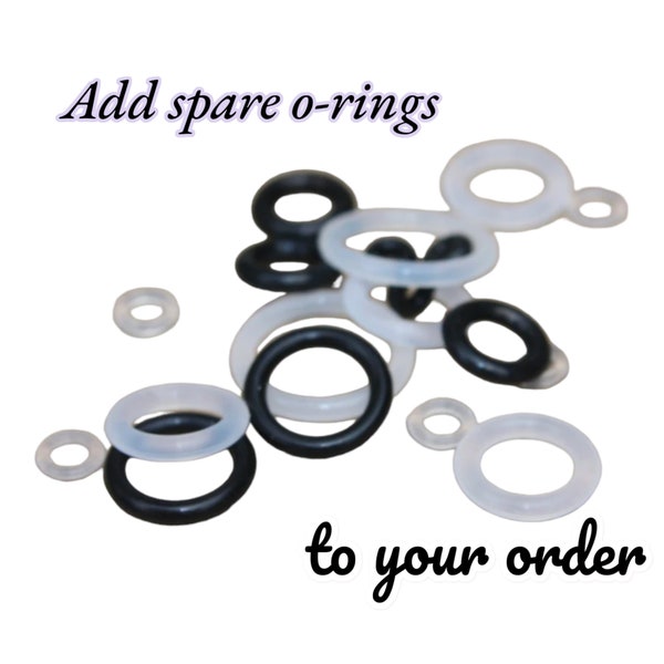 Add on item only: O-rings (PAIR) for plugs tunnels for gauges or sterteched ears available in sizes 14g - 9/16"